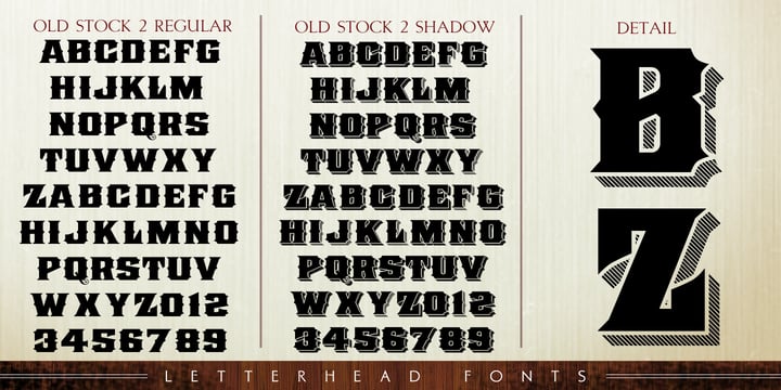 LHF Old Stock Font Poster 4