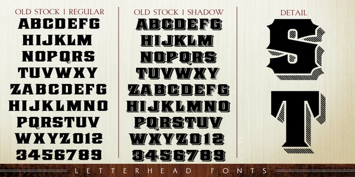 LHF Old Stock Font Poster 3