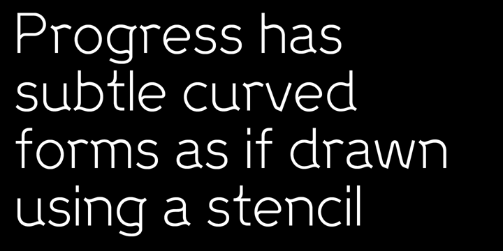 Progress Two Font Poster 4