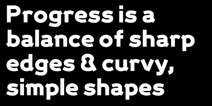 Progress Two Font Poster 7