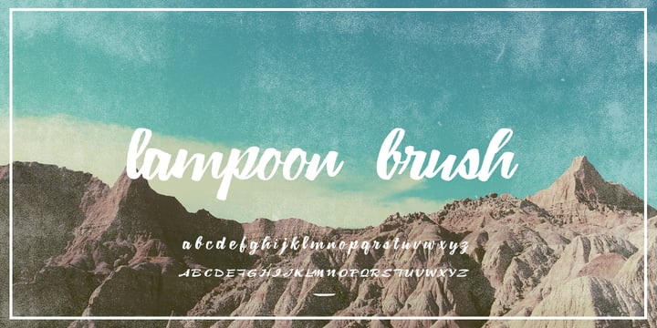Lampoon Brush Font Poster 5