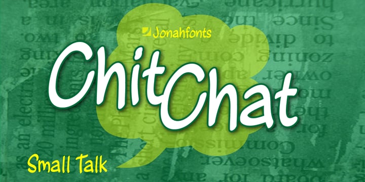 Chit Chat Font Poster 1
