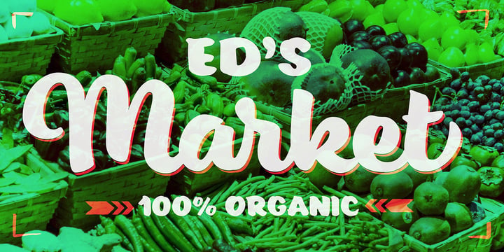 Ed's Market Font Poster 16