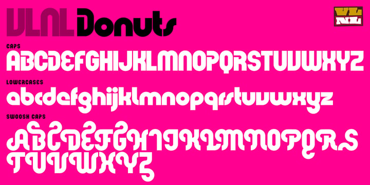 VLNL Donuts Font Poster 9