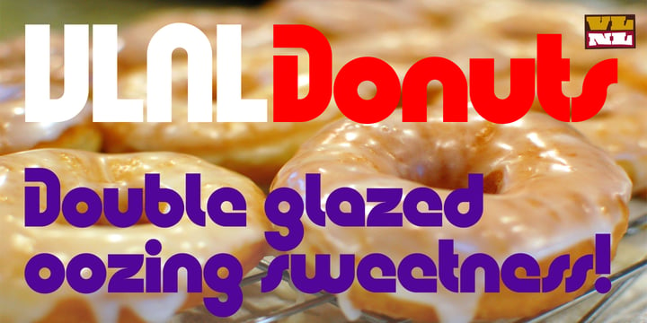 VLNL Donuts Font Poster 7