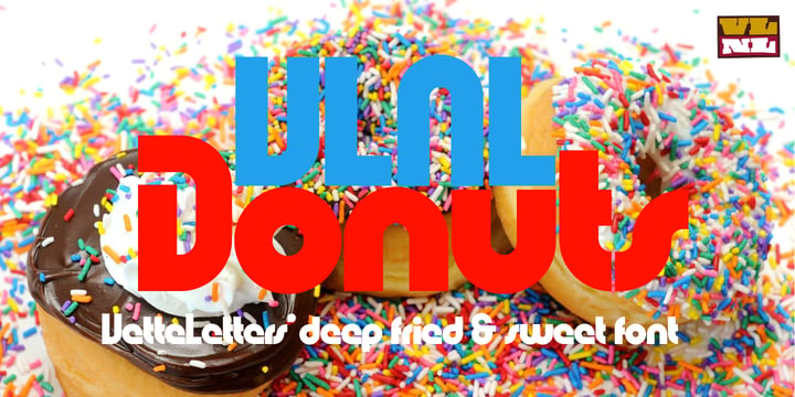 VLNL Donuts Font Poster 6