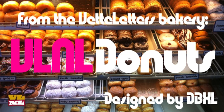 VLNL Donuts Font Poster 8