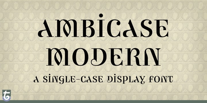Ambicase Modern Font Poster 1
