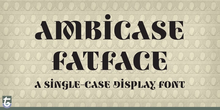 Ambicase Fatface Font Poster 1
