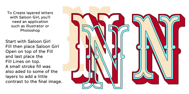 Saloon Girl Font Poster 6
