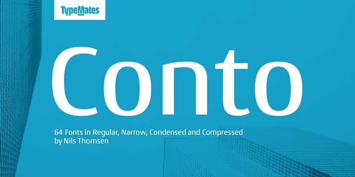 Conto Font Poster 1