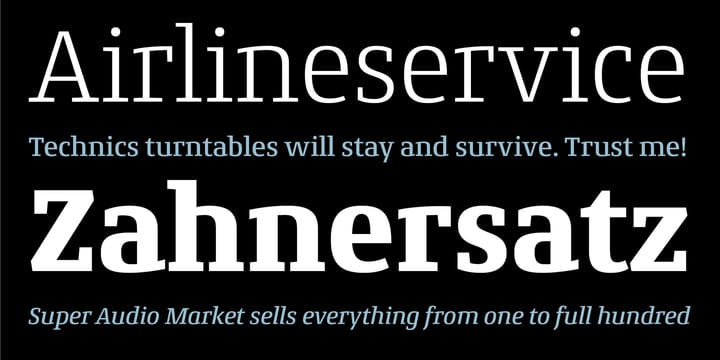 Conto Slab Font Poster 4