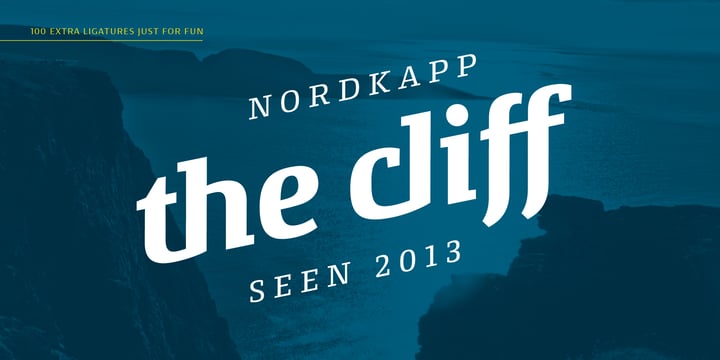 Conto Slab Font Poster 6