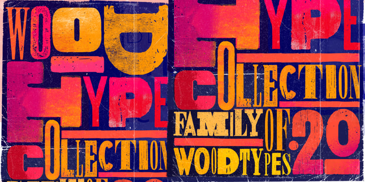 WOODTYPE Collection Font Poster 1