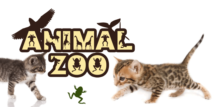 Animal Zoo Font Poster 3
