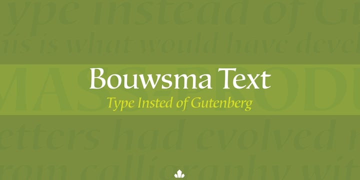Bouwsma Text Font Poster 1