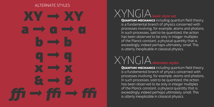 Xyngia Font Poster 3