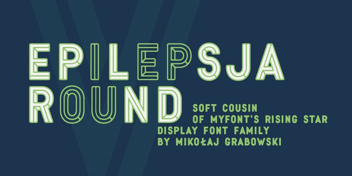 Epilepsja Round Font Poster 1