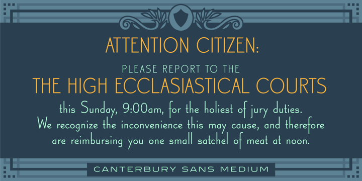 Canterbury Sans™
