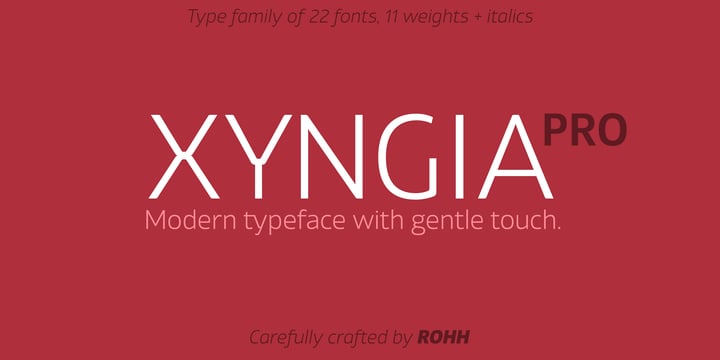 Xyngia Font Poster 1