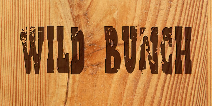 Wild Bunch Font Poster 1