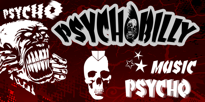 Psychobilly Font Poster 3
