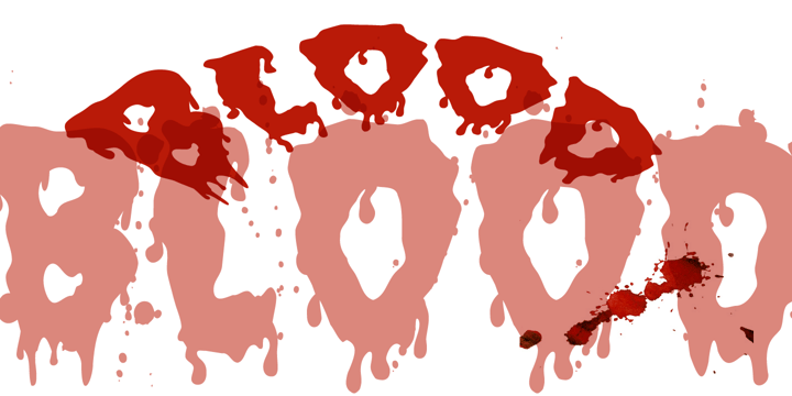 Blood Font Poster 3