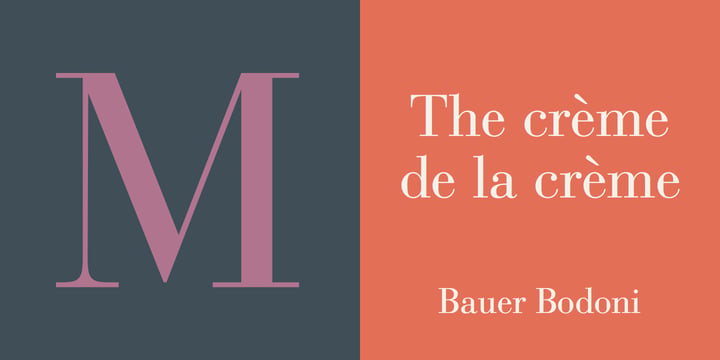 Bauer Bodoni Font Poster 2