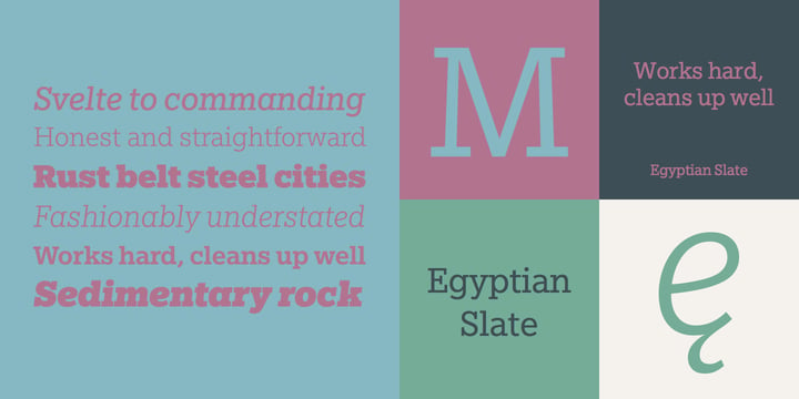 Egyptian Slate Font Poster 6