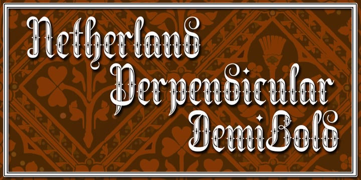 Netherland Perpendicular Font Poster 4