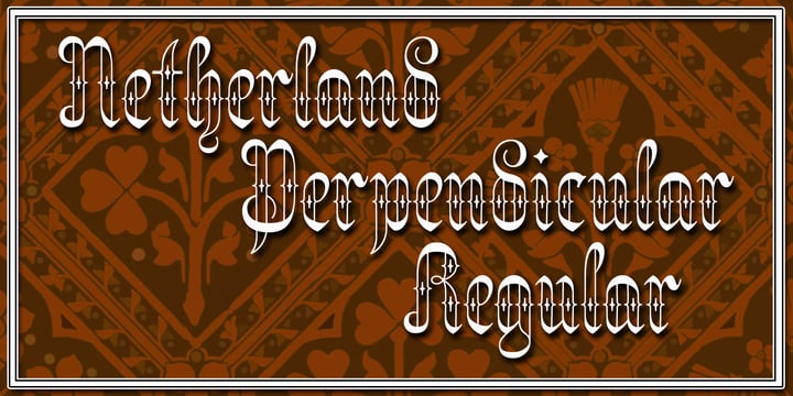 Netherland Perpendicular Font Poster 3