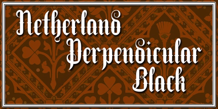 Netherland Perpendicular Font Poster 6