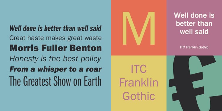 ITC Franklin Gothic LT Font Poster 1