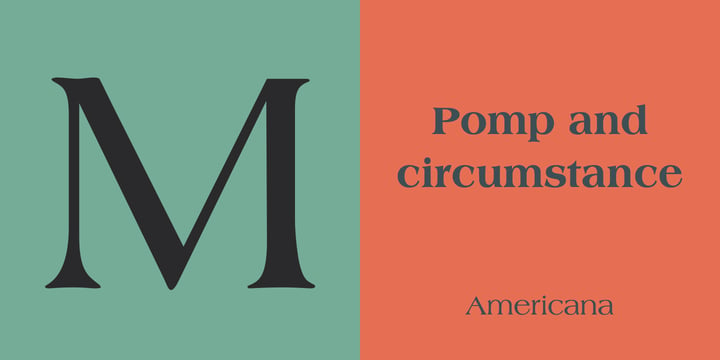 Americana Font Poster 2
