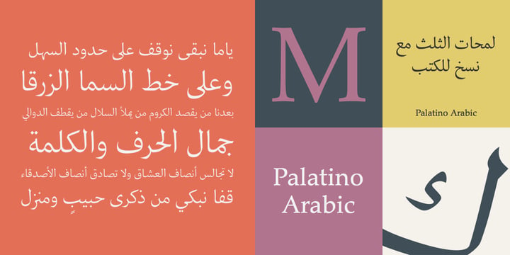 Palatino Arabic Font Poster 1