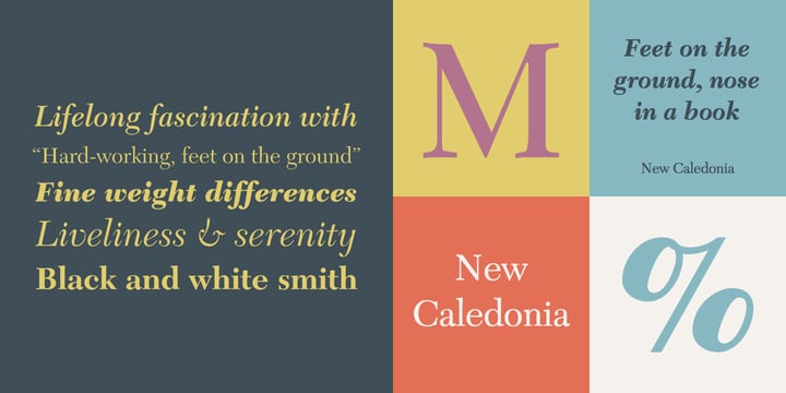 New Caledonia Font Poster 1