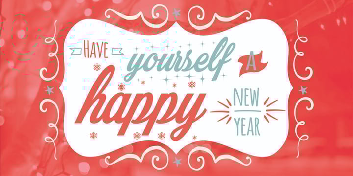 Merry Christmas Font Poster 5
