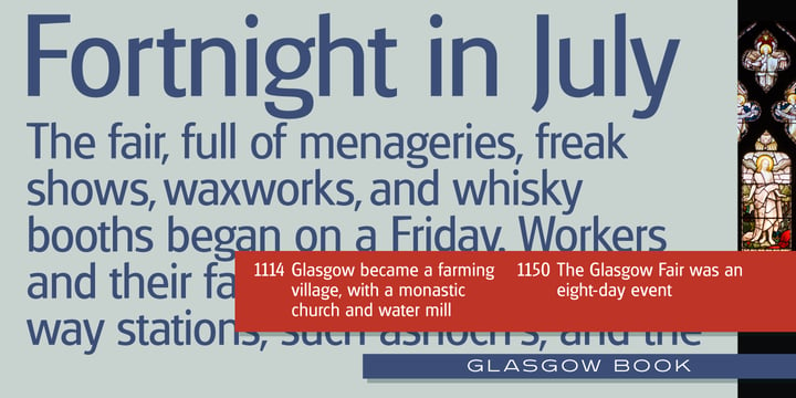 Glasgow Pro Font Poster 4
