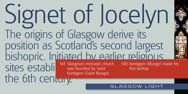 Glasgow Pro Font Poster 5