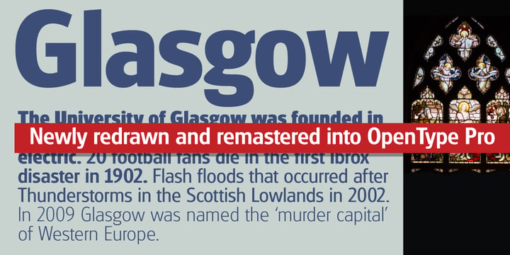 Glasgow Pro Font Poster 6