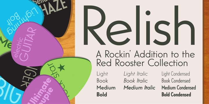 Relish Pro Font Poster 12