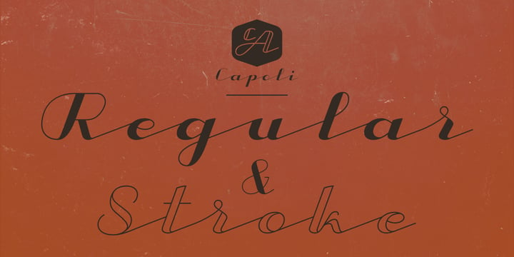 CA Capoli Font Poster 7