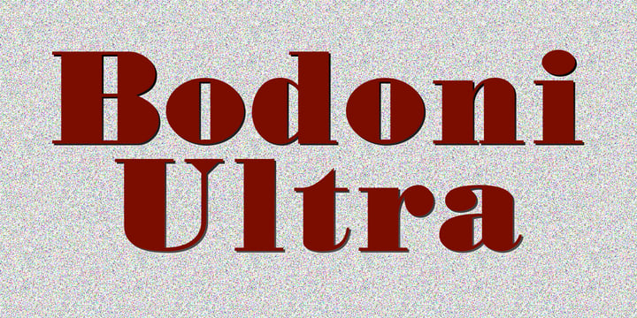 Bodoni Ultra Font Poster 1