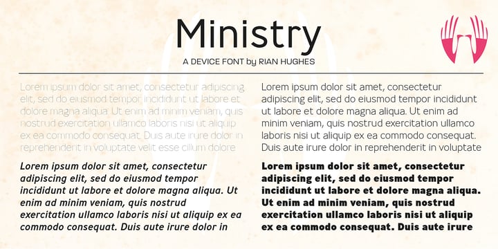 Ministry Font Poster 7