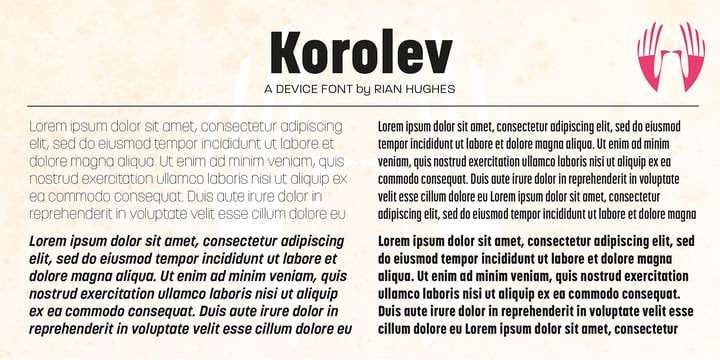 Korolev Font Poster 14