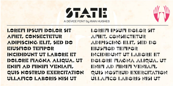 State Font Poster 3