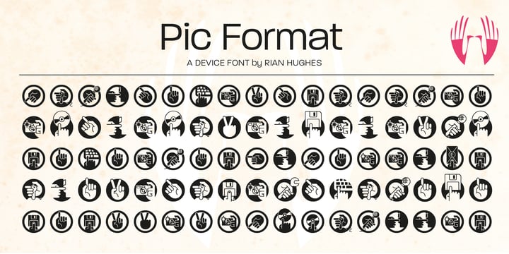 Pic Format Font Poster 2