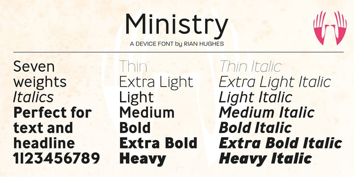 Ministry Font Poster 6