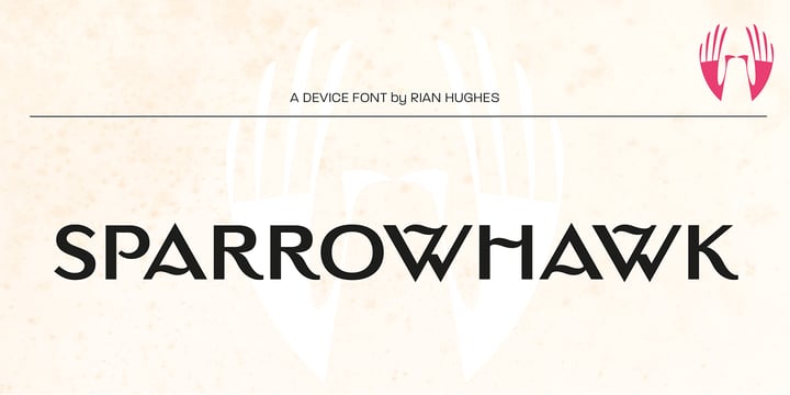 Sparrowhawk Font Poster 2