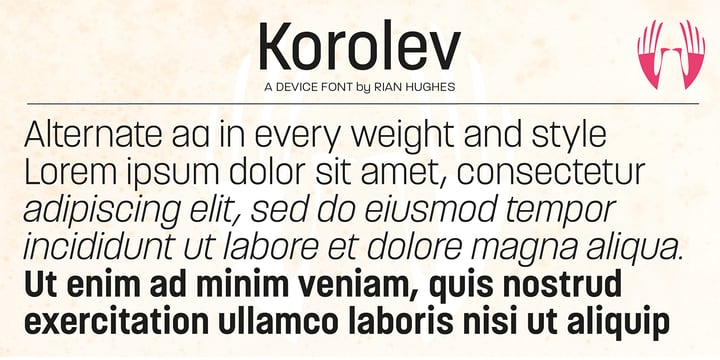 Korolev Font Poster 11